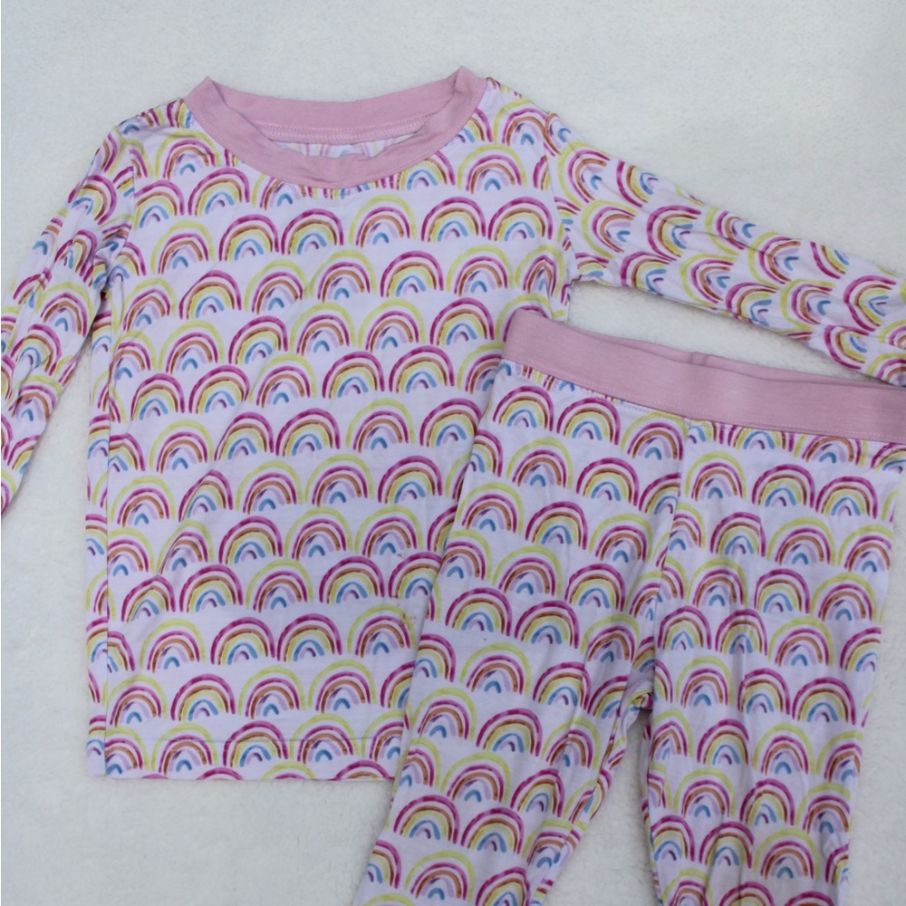 Little sleepies rainbow pajamas